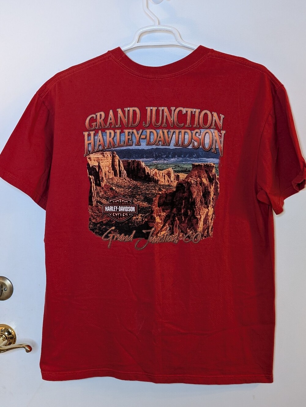 Harley-Davidson Red Grand Junction Scenic Kids Short-Sleeve Tee